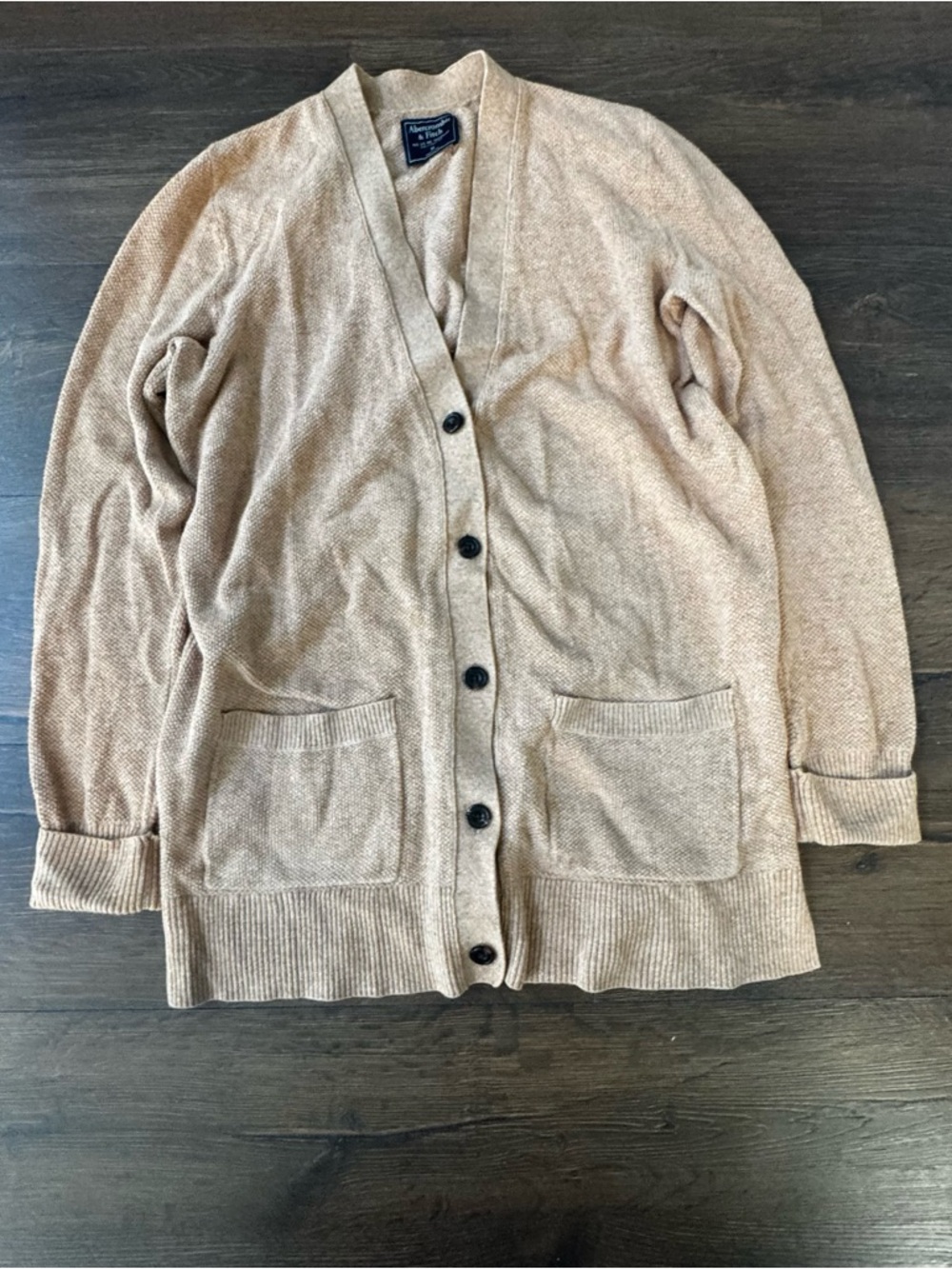 Abercrombie Neutral Button-Front Cardigan